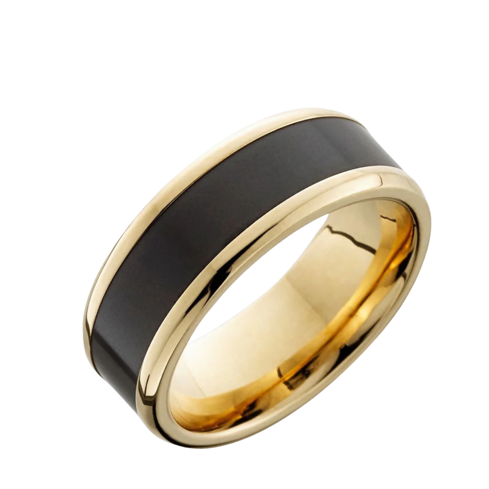 'The Reverse Inlay' In Yellow Gold