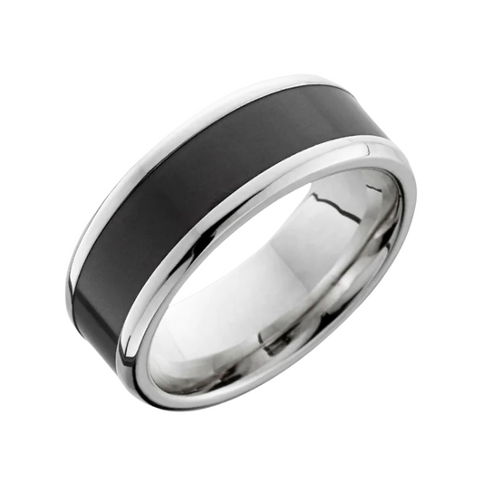 'The Reverse Inlay' In White Gold