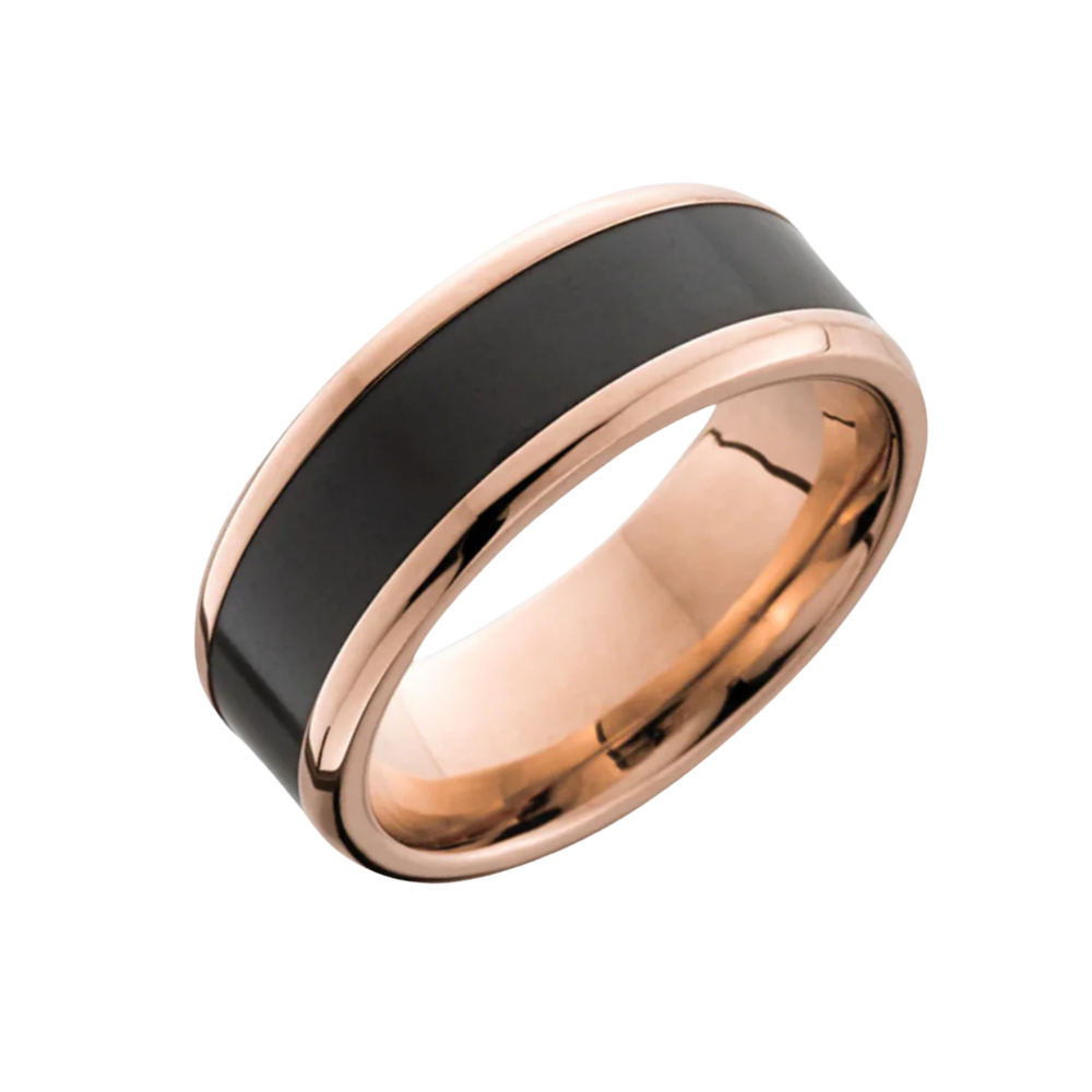 'The Reverse Inlay' In Rose Gold