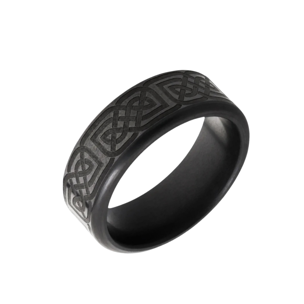 'The Standard" With Celtic Laser Engraving, 8MM