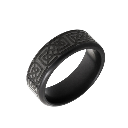 'The Standard" With Celtic Laser Engraving, 8MM